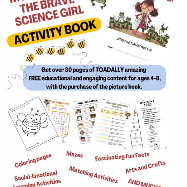 Mya McLure activity book infographic